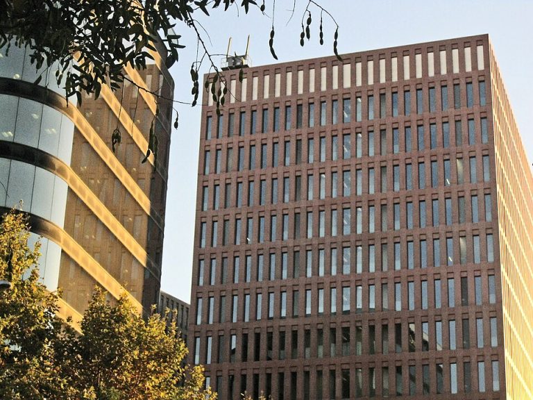 Edificio de la Ciutat de la Justícia de Barcelona, sede de las secciones mercantiles del Tribunal de Instancia